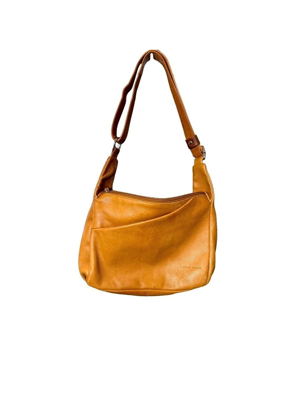 Wilsons Leather Pelle Studio Shoulder Bag Tan 8x10 Inch Body